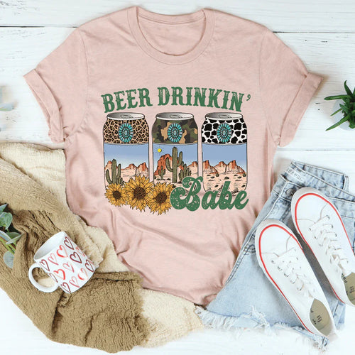Beer Drinking Babe Tee