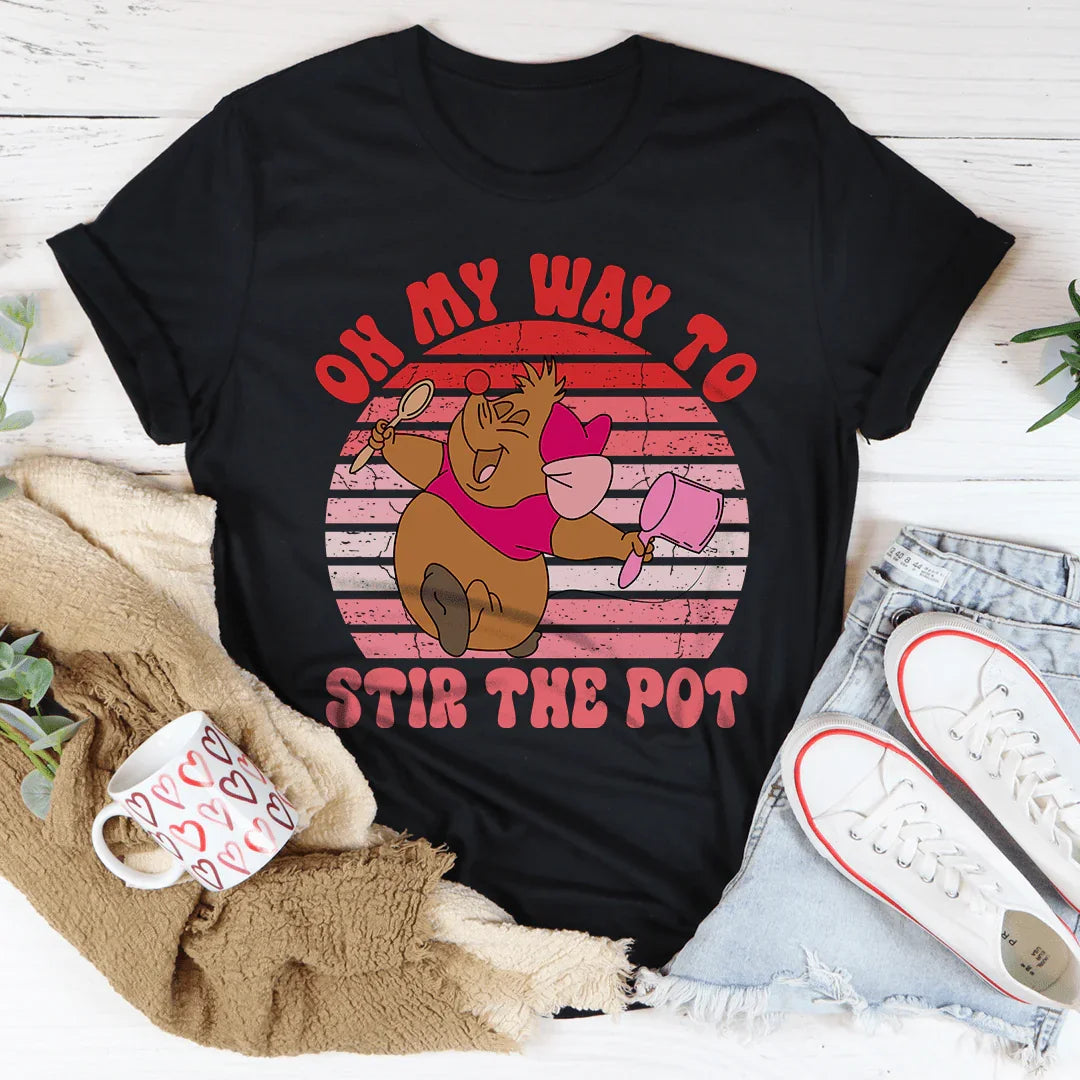 On My Way To Stir The Pot Tee